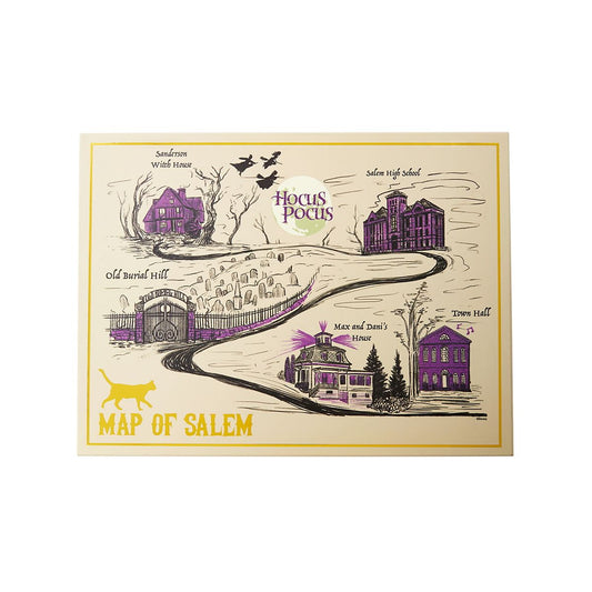 Salem Map Sign - Hocus Pocus MULTI-COLOR