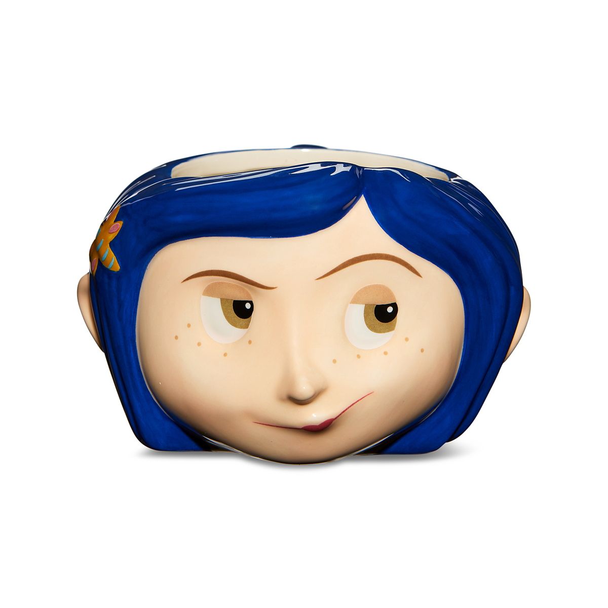 Molded Head Coraline Coffee Mug - 11 oz. PURPLE