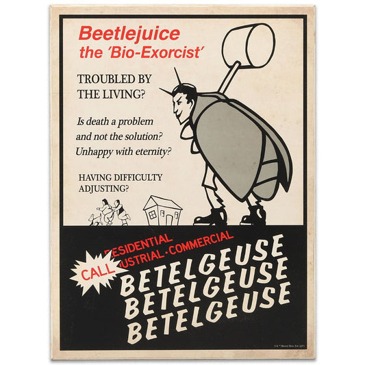 Advertisement Beetlejuice Sign MULTI-COLOR