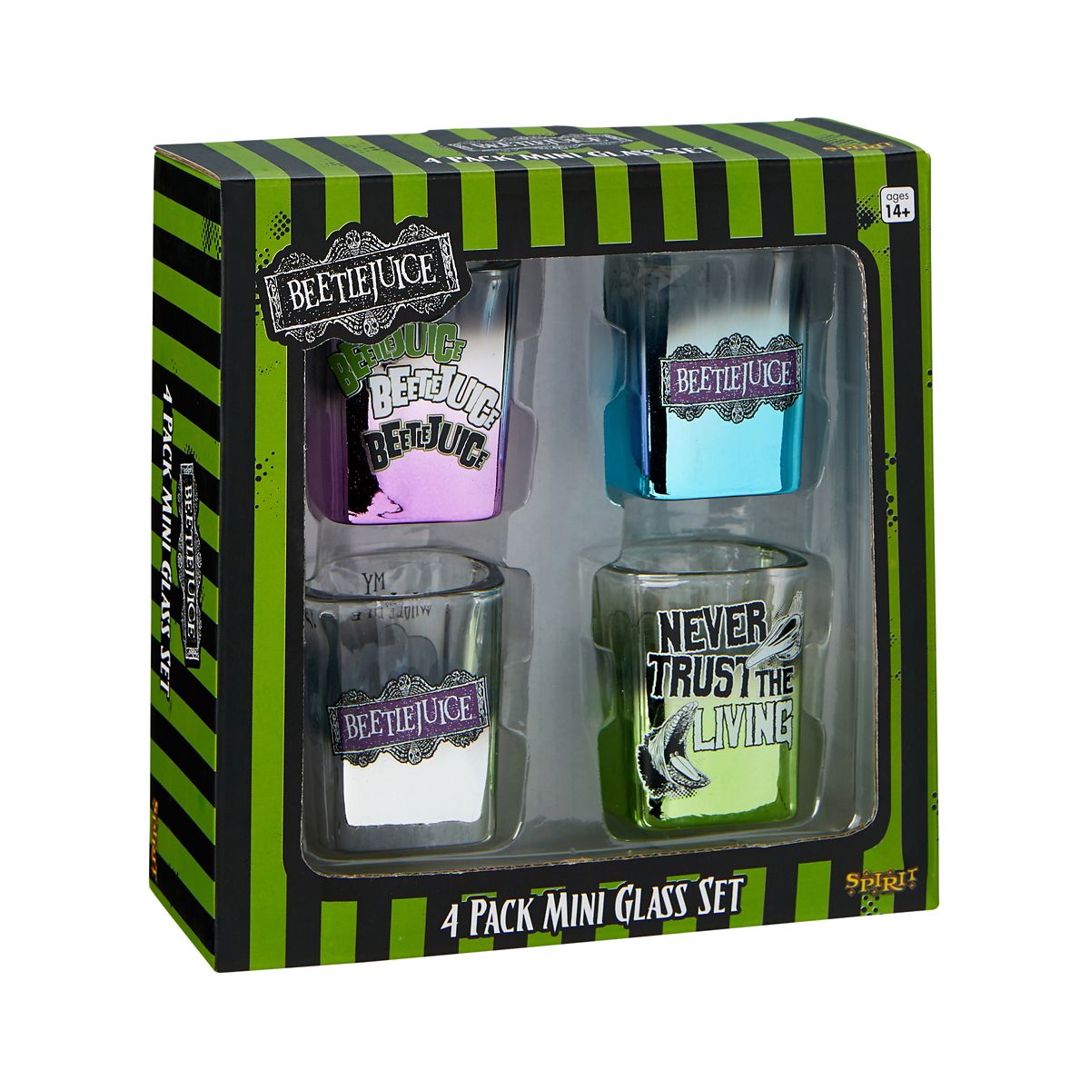 Beetlejuice Mini Glass Set - 4 Pack MULTI-COLOR