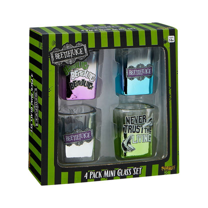 Beetlejuice Mini Glass Set - 4 Pack MULTI-COLOR