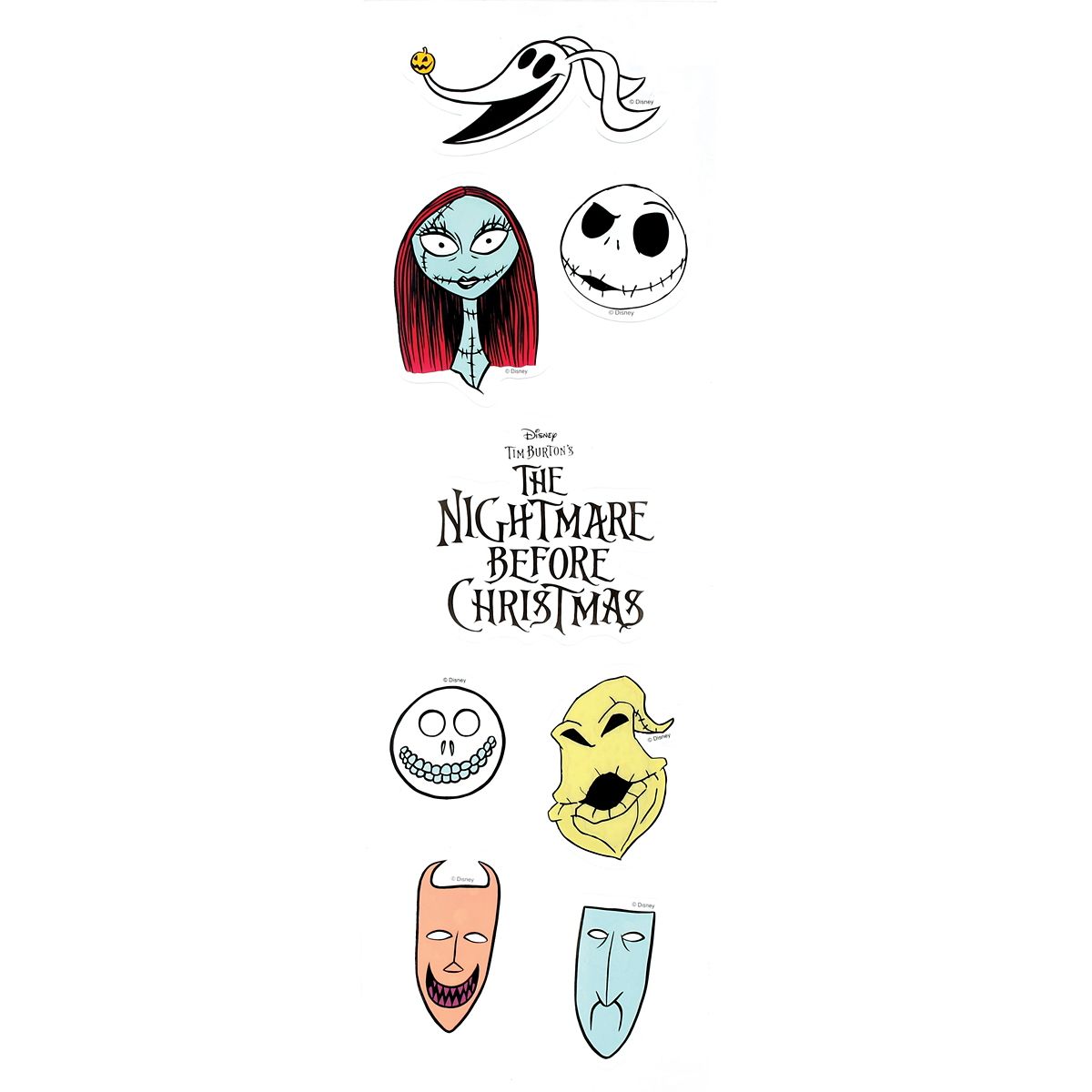 The Nightmare Before Christmas Window Clings