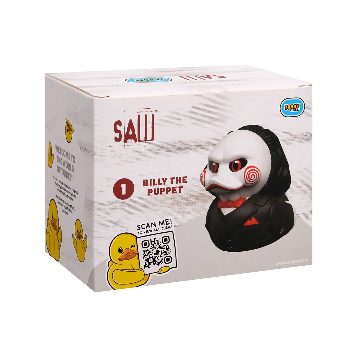 TUBBZ Billy the Puppet Rubber Duck - Saw MULTI-COLOR