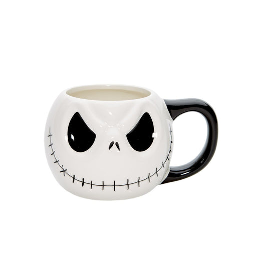 Molded Jack Skellington Coffee Mug 20 oz. - The Nightmare Before Christmas WHITE - MULTI