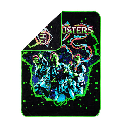 Neon Ghostbusters Fleece Blanket MULTI-COLOR
