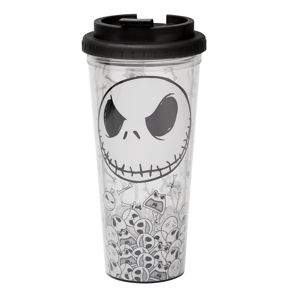 Jack Skellington Travel Tumbler 24 Oz. - The Nightmare Before Christmas BLACK AND WHITE