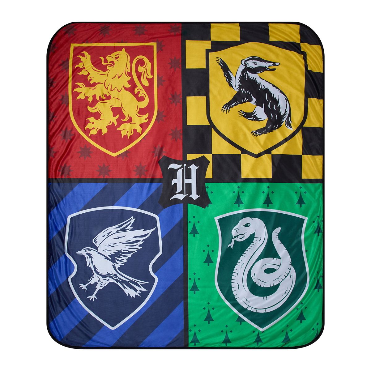 Hogwarts Houses Fleece Blanket - Harry Potter MULTI-COLOR
