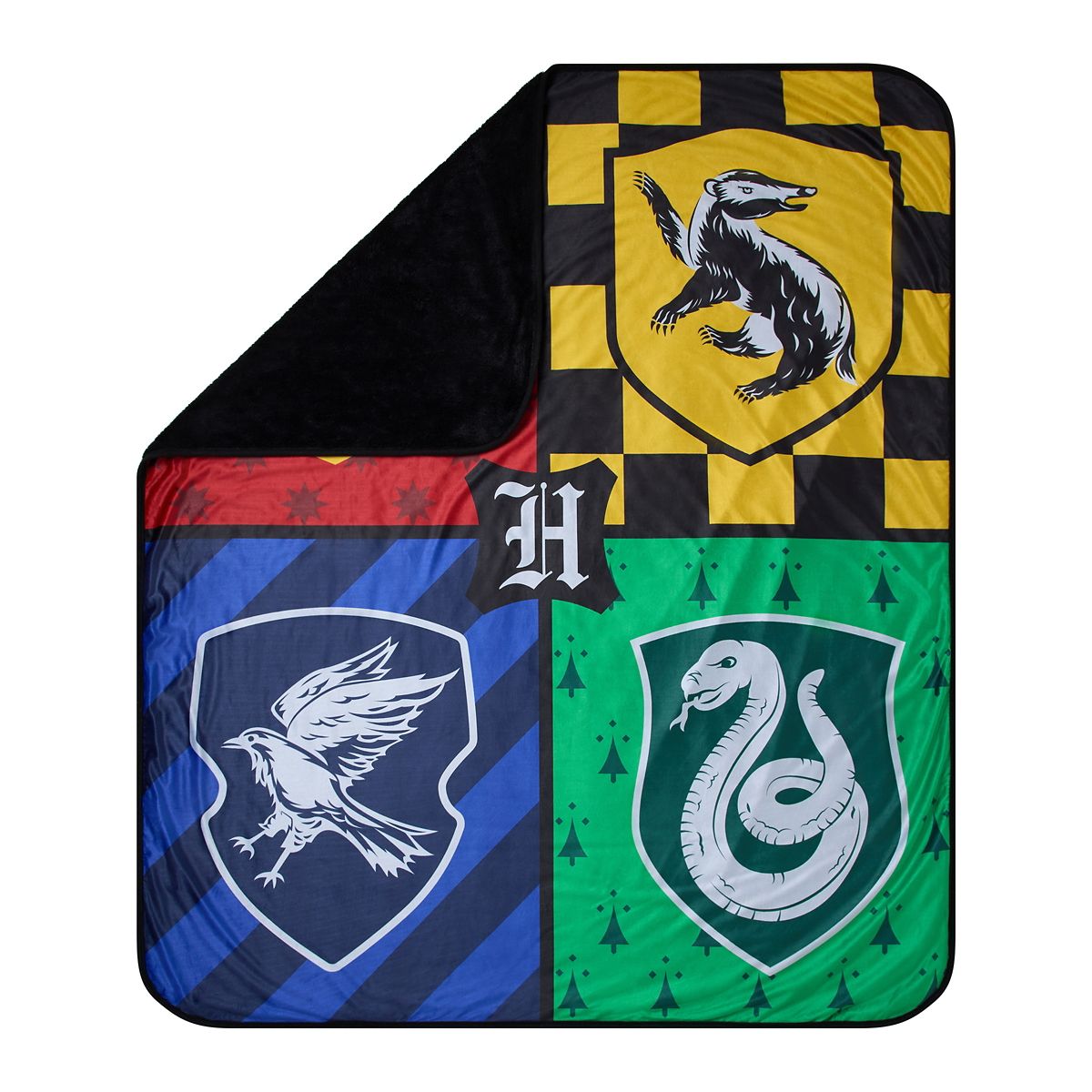 Hogwarts Houses Fleece Blanket - Harry Potter MULTI-COLOR