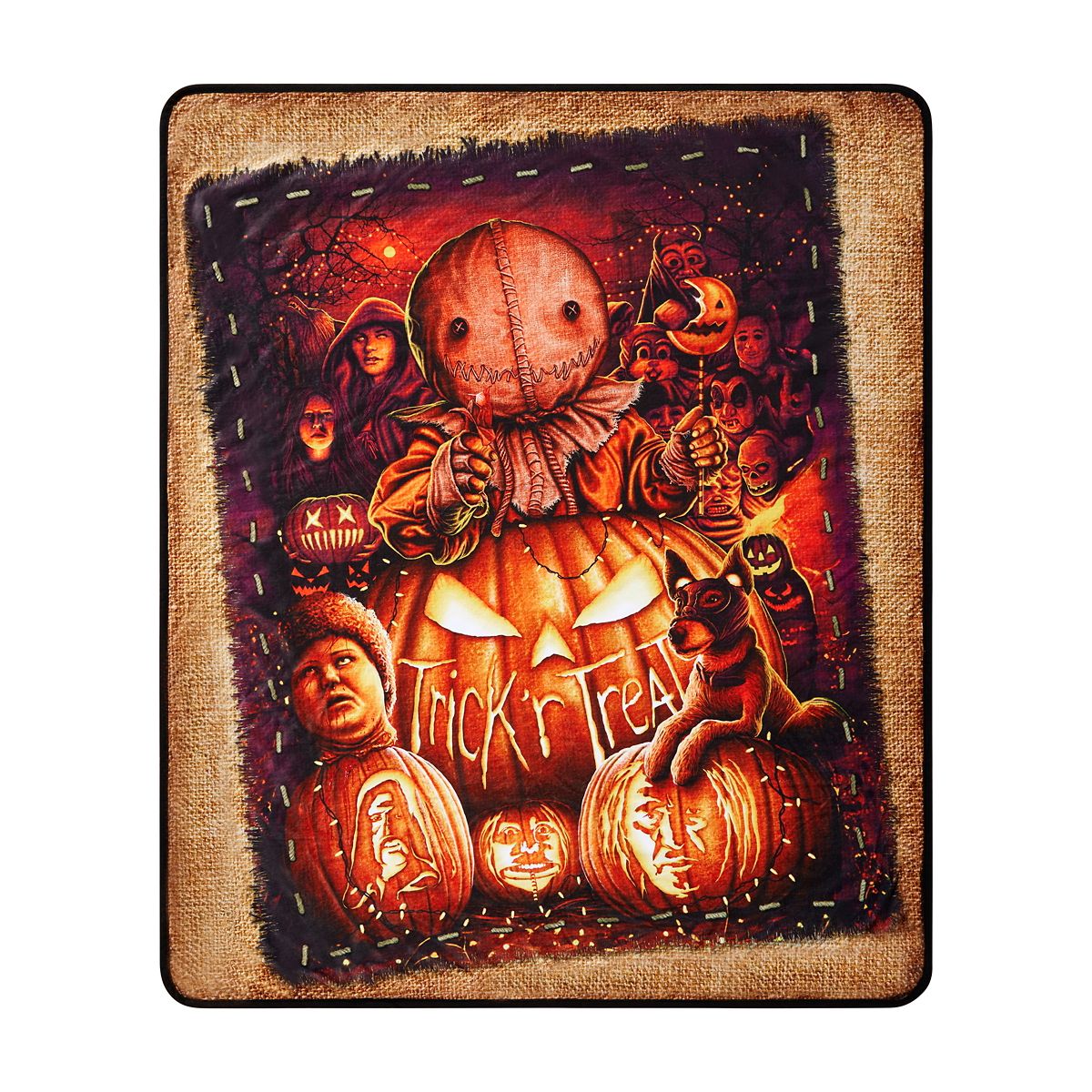Sam Trick 'r Treat Group Fleece Blanket MULTI-COLOR