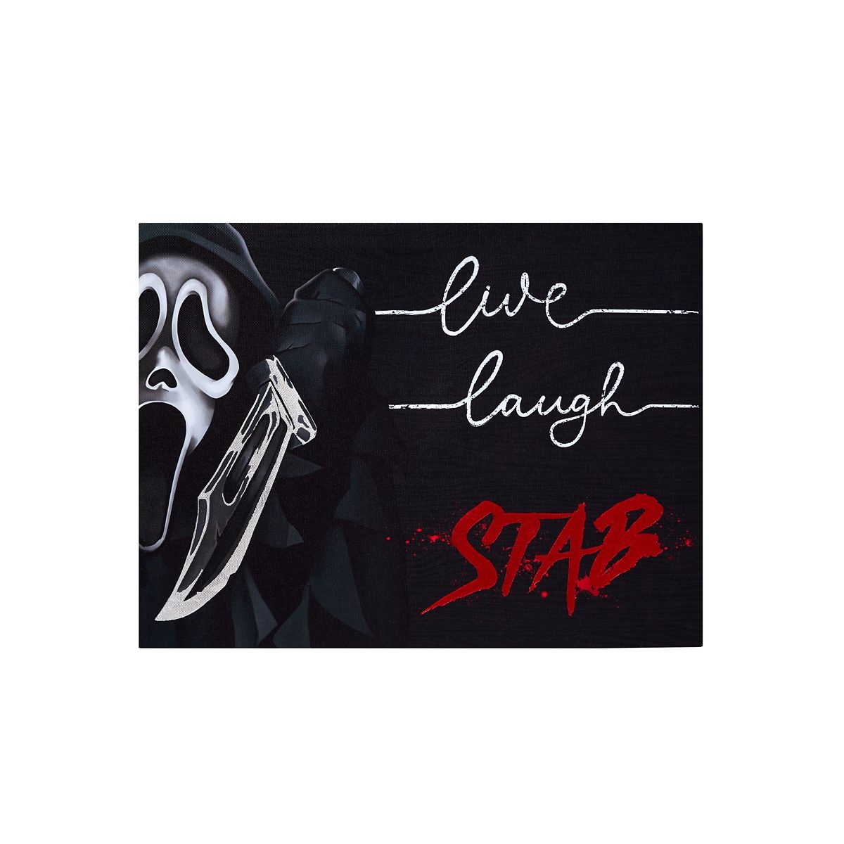 Ghost Face Live Laugh Stab Canvas BLACK / MULTI