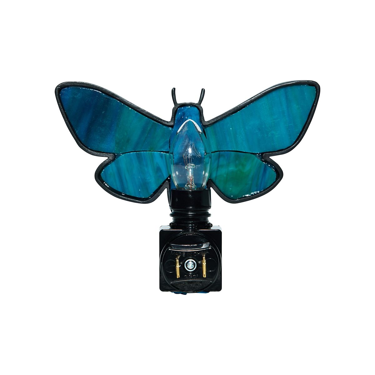Stained Glass Death Moth Nightlight MULTI-COLOR
