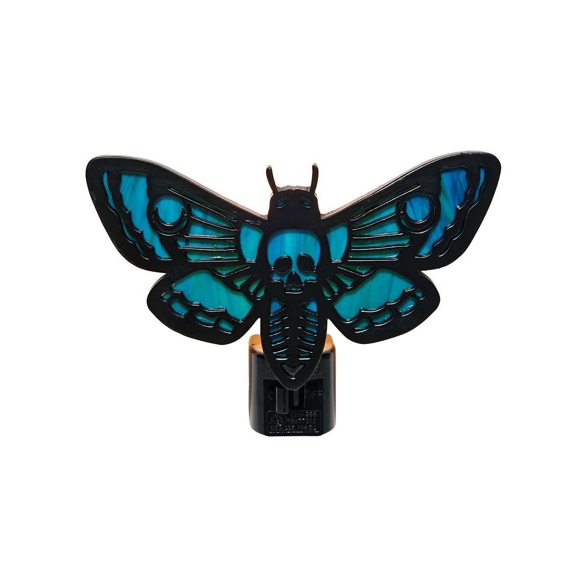 Stained Glass Death Moth Nightlight MULTI-COLOR