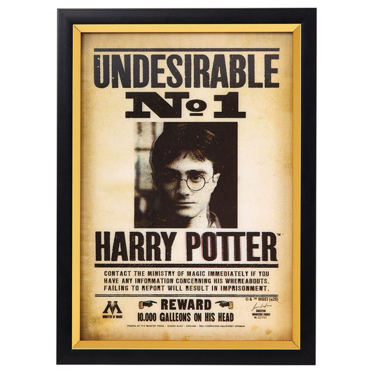 Harry Potter Wanted Mugshot Sign MULTI-COLOR