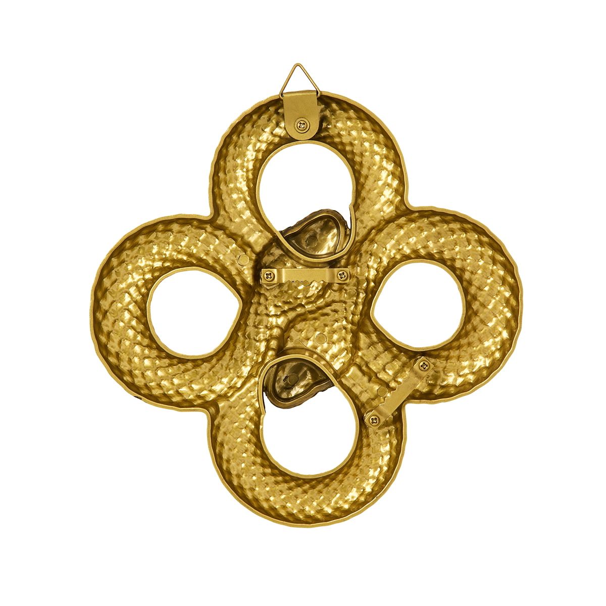 Medusa Curled Golden Snake Sign GOLD