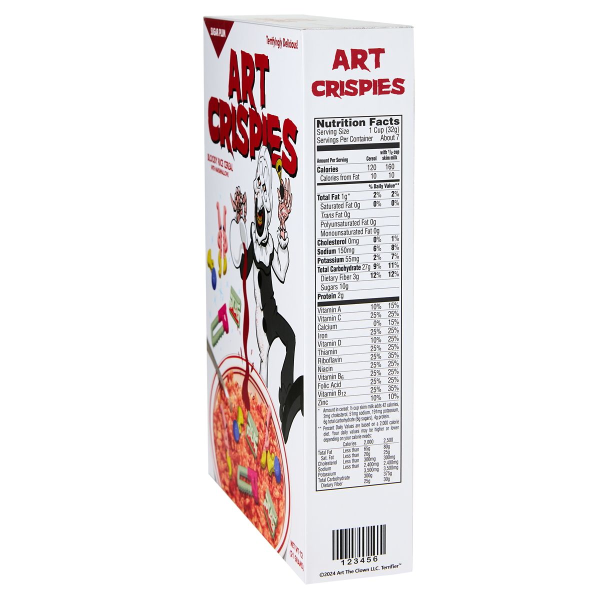 Terrifier Art Crispies Cereal Box Sign MULTI-COLOR