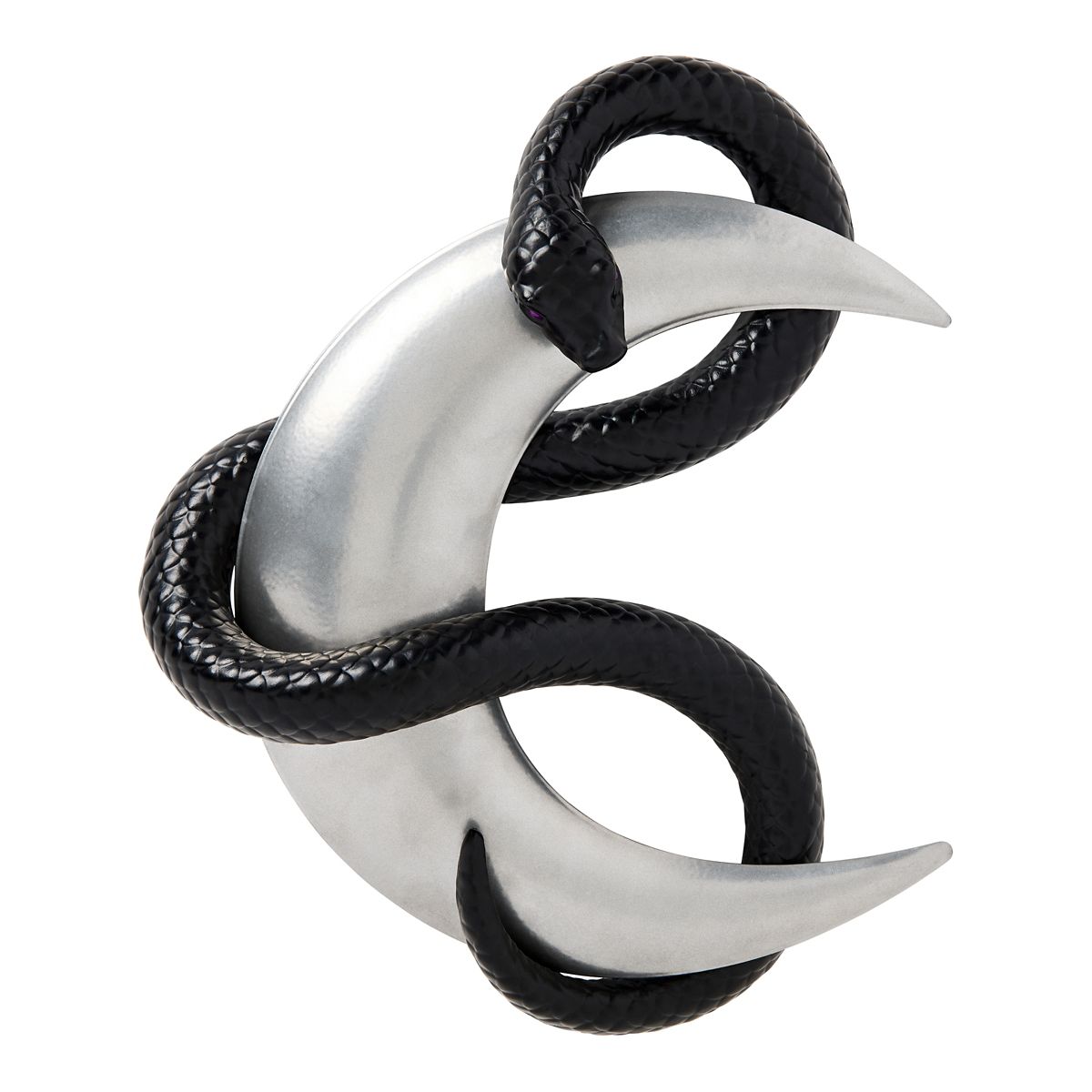 Mystical Arts Snake Moon Sign BLACK AND SILVER