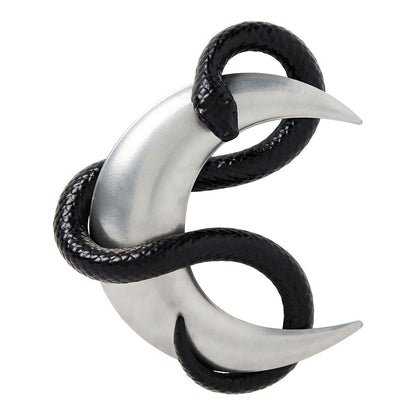 Mystical Arts Snake Moon Sign BLACK AND SILVER
