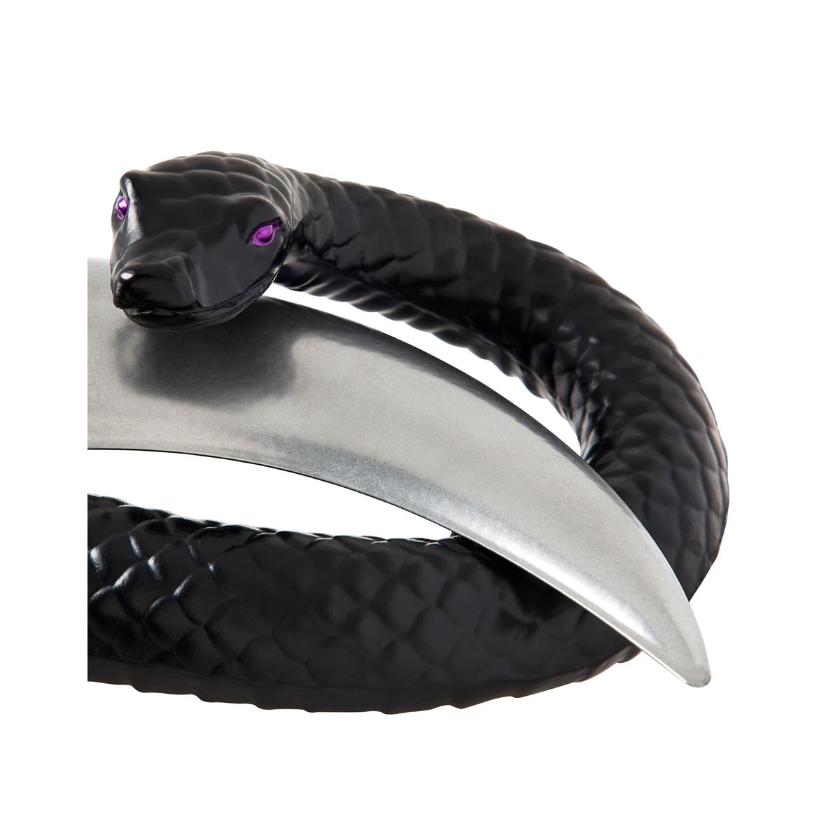 Mystical Arts Snake Moon Sign BLACK AND SILVER