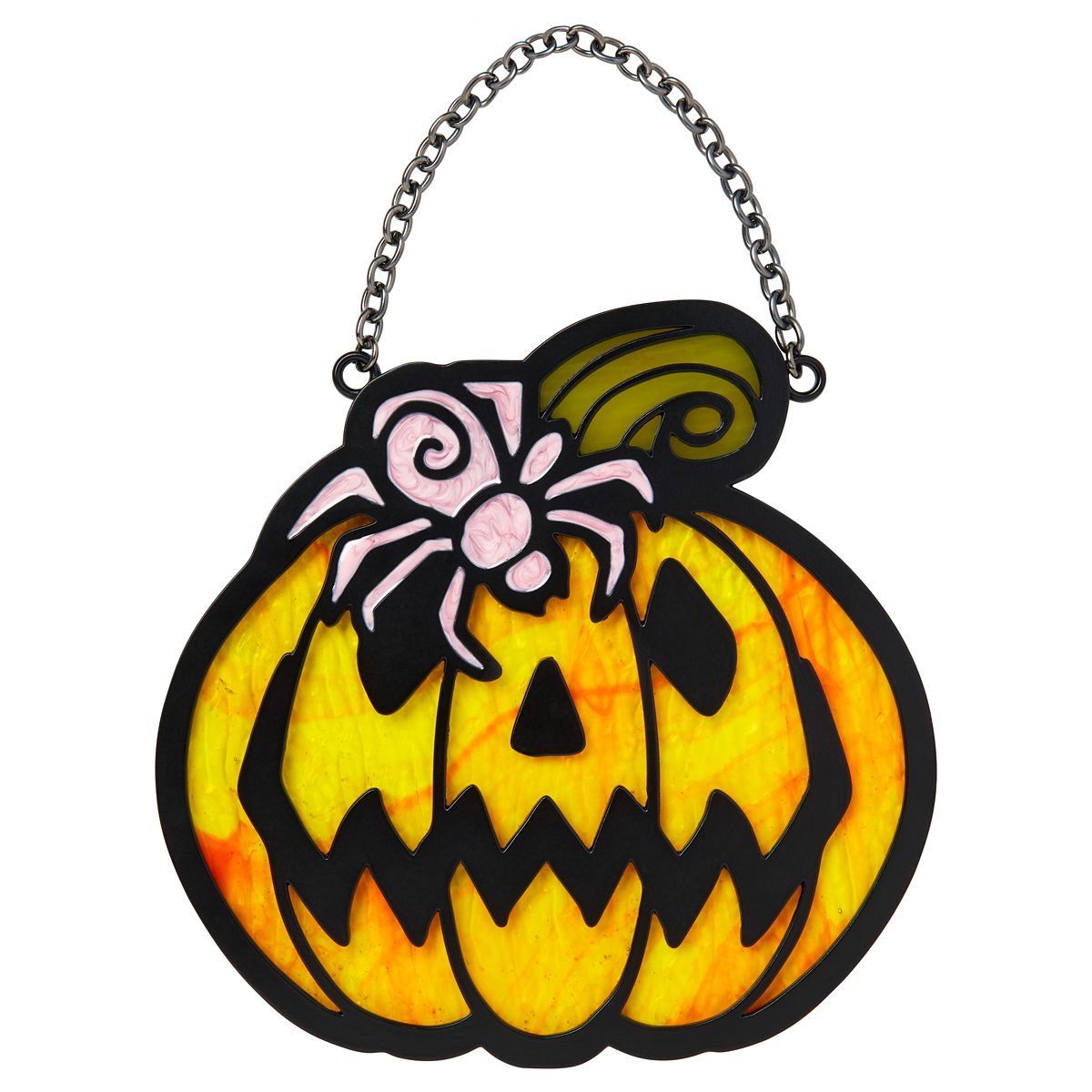 Pumpkin Spider Suncatcher MULTI-COLOR