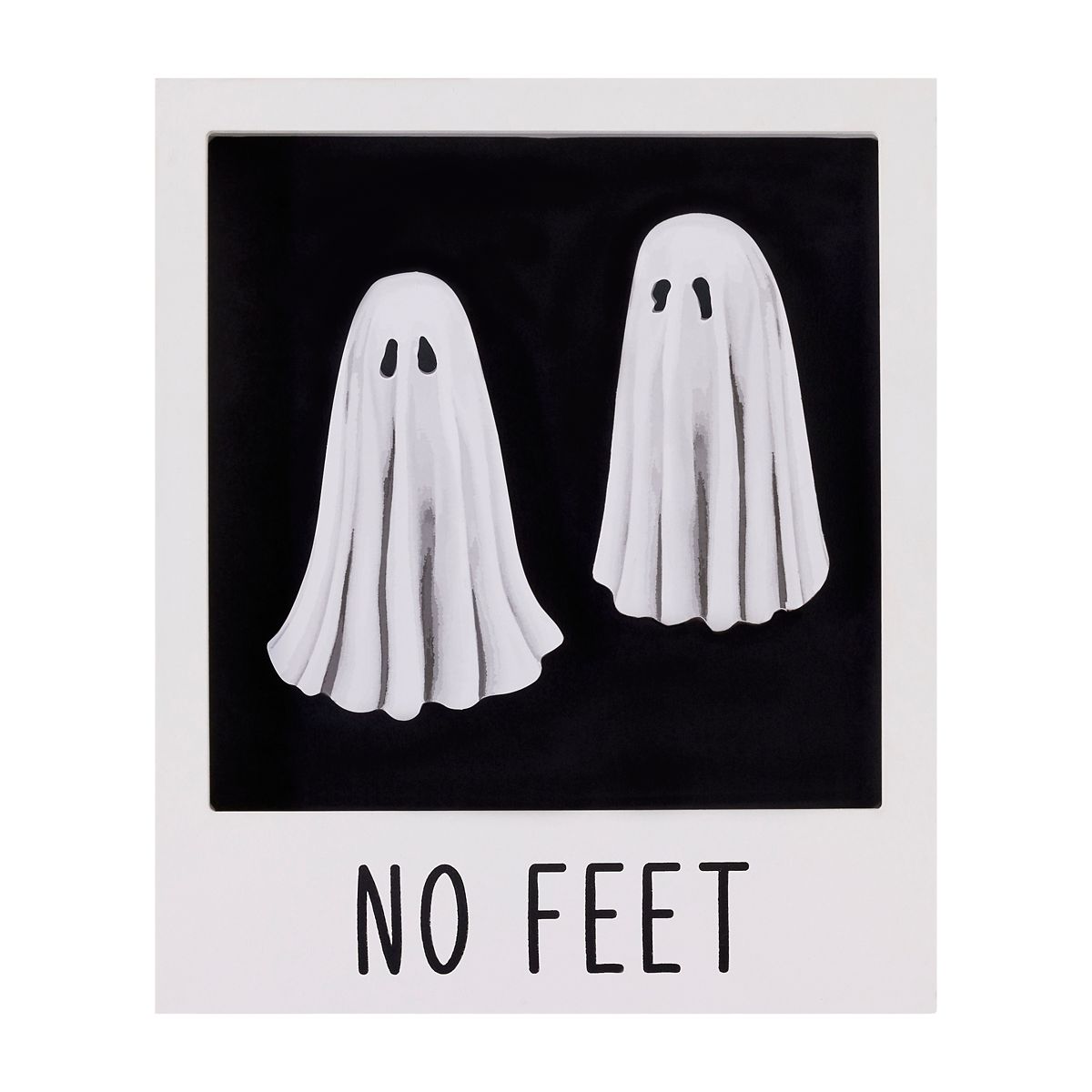 Ghost Duo Polaroid Picture Sign BLACK AND WHITE