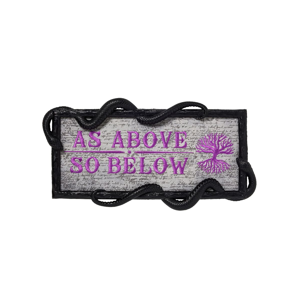 Mystical Arts as Above So Below Sign BLACK AND PURPLE