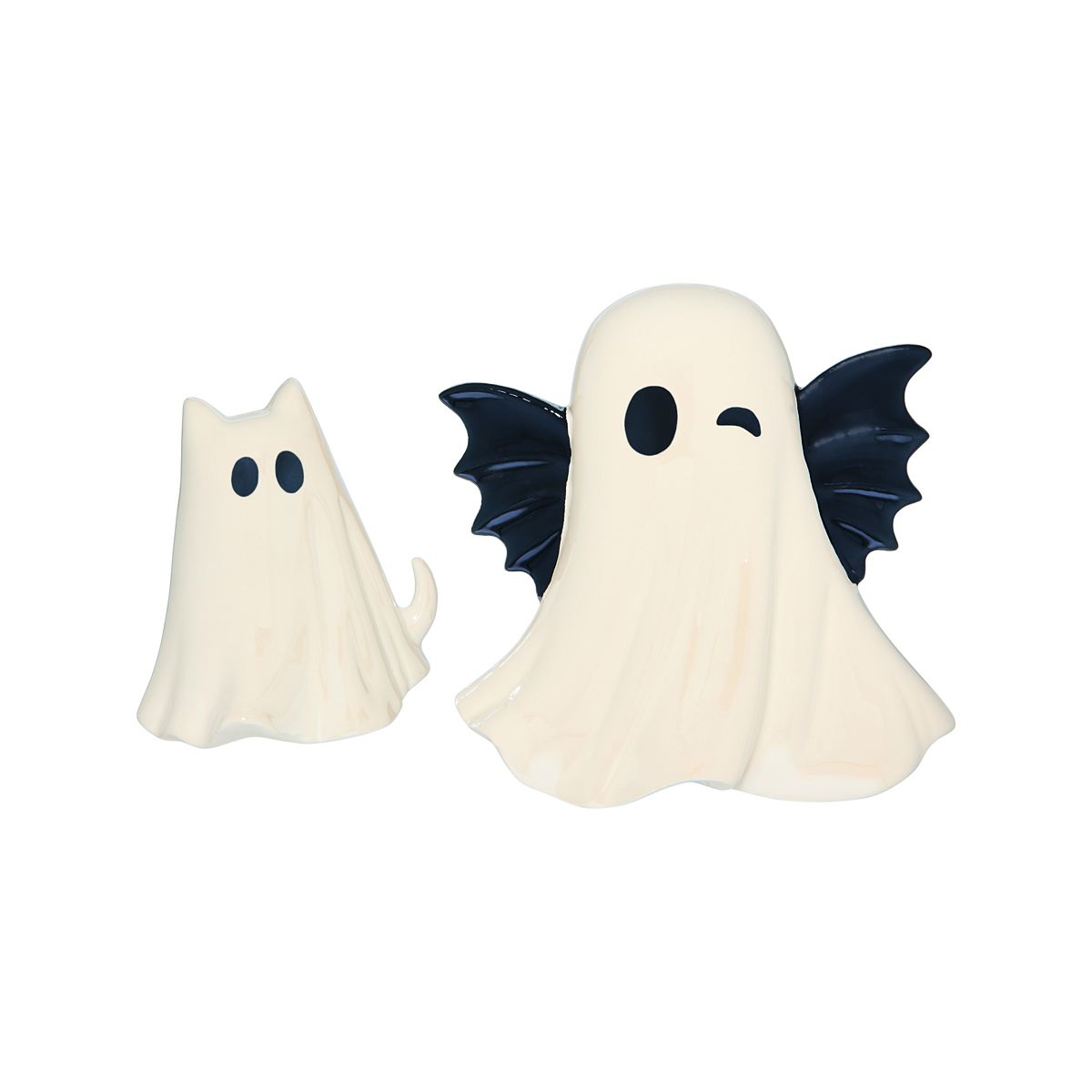 Multi-Pack Bat and Cat Ghost Wall Mounts - 2 Pack WHITE