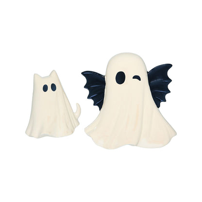 Multi-Pack Bat and Cat Ghost Wall Mounts - 2 Pack WHITE