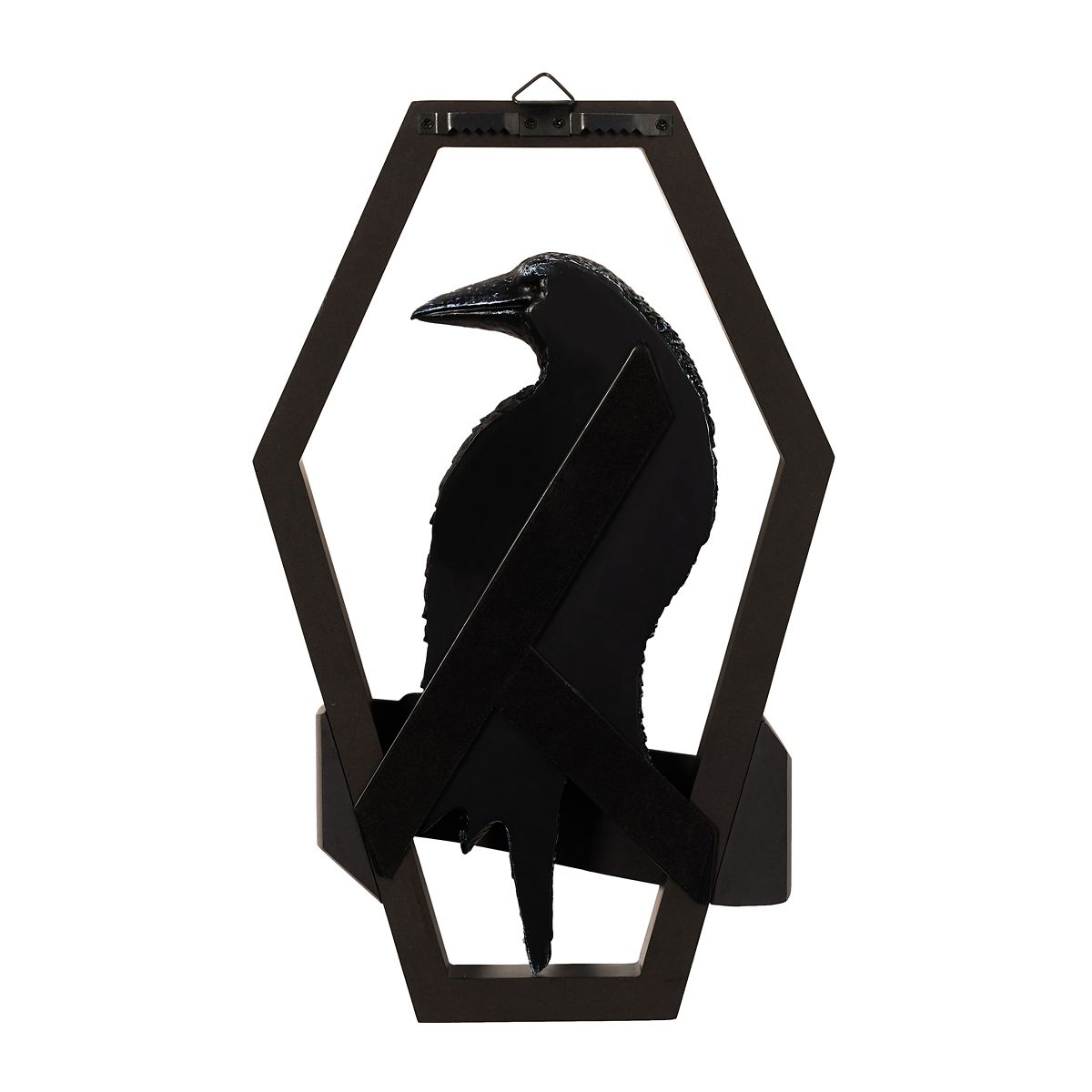 Gothic Noir Nevermore Raven Sign BLACK