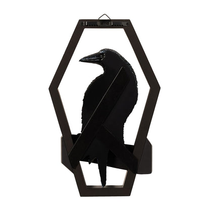 Gothic Noir Nevermore Raven Sign BLACK