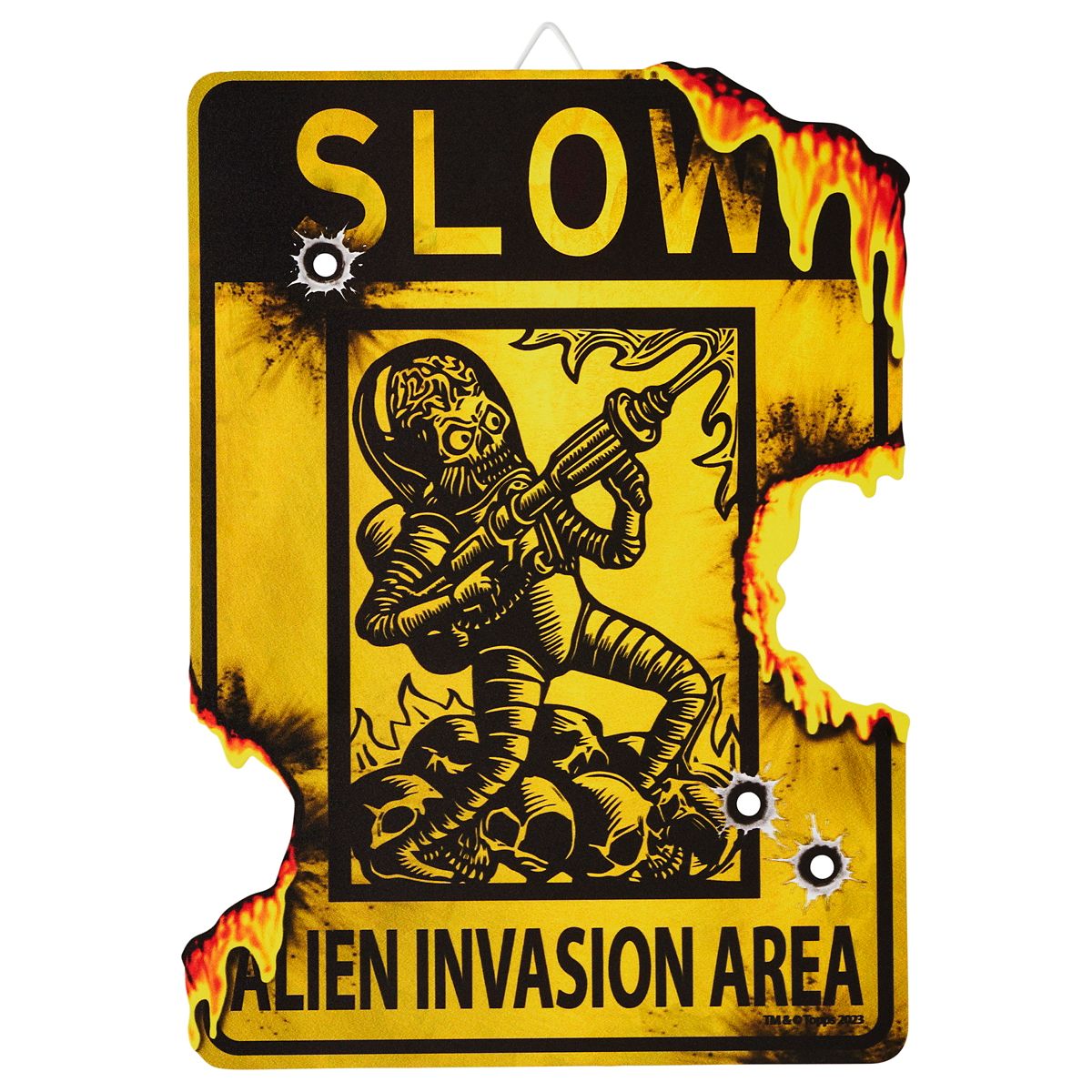Alien Invasion Area Sign - Mars Attacks MULTI-COLOR