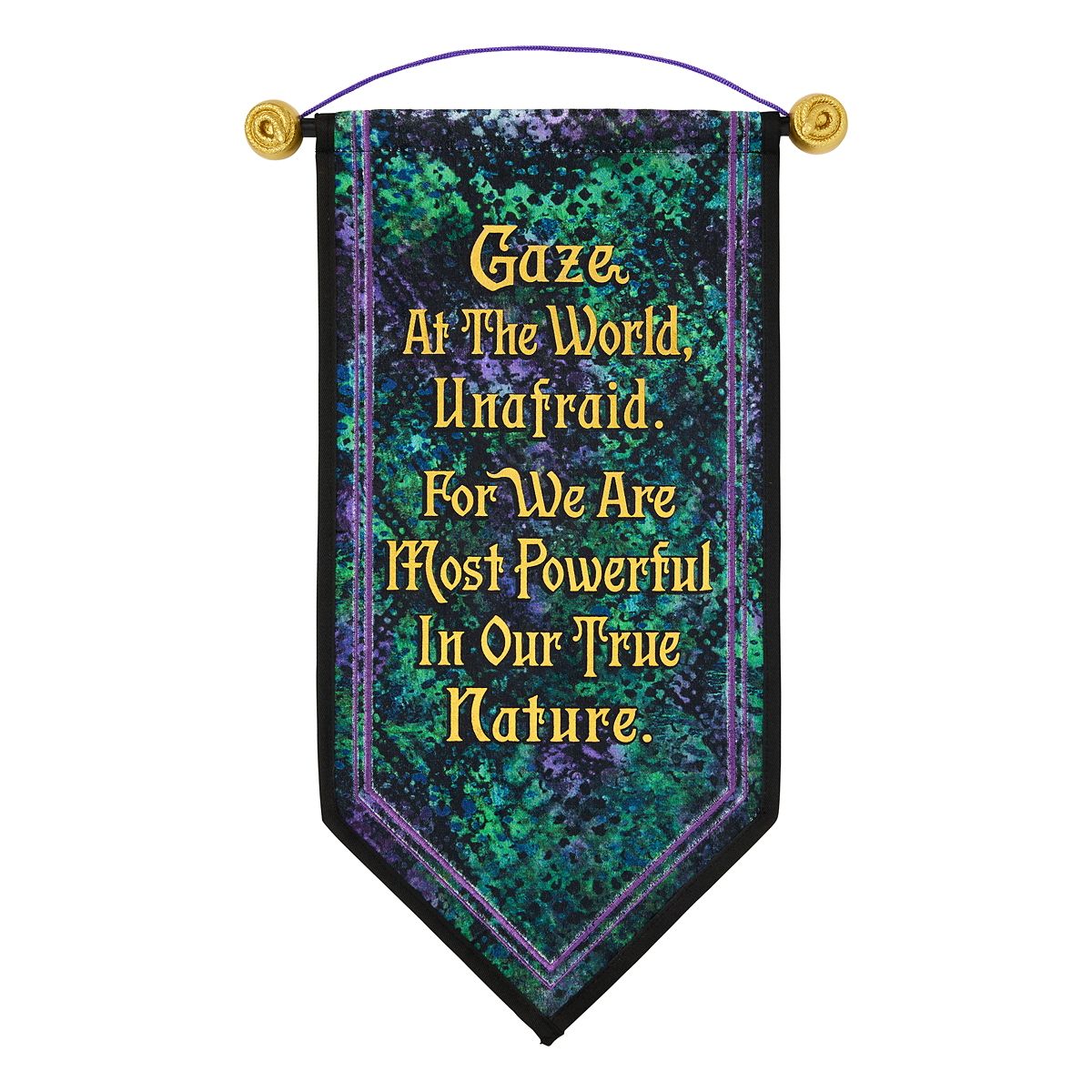 Medusa Gaze at the World Banner PURPLE