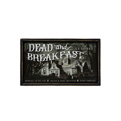 Dead and Breakfast Sign MULTI-COLOR