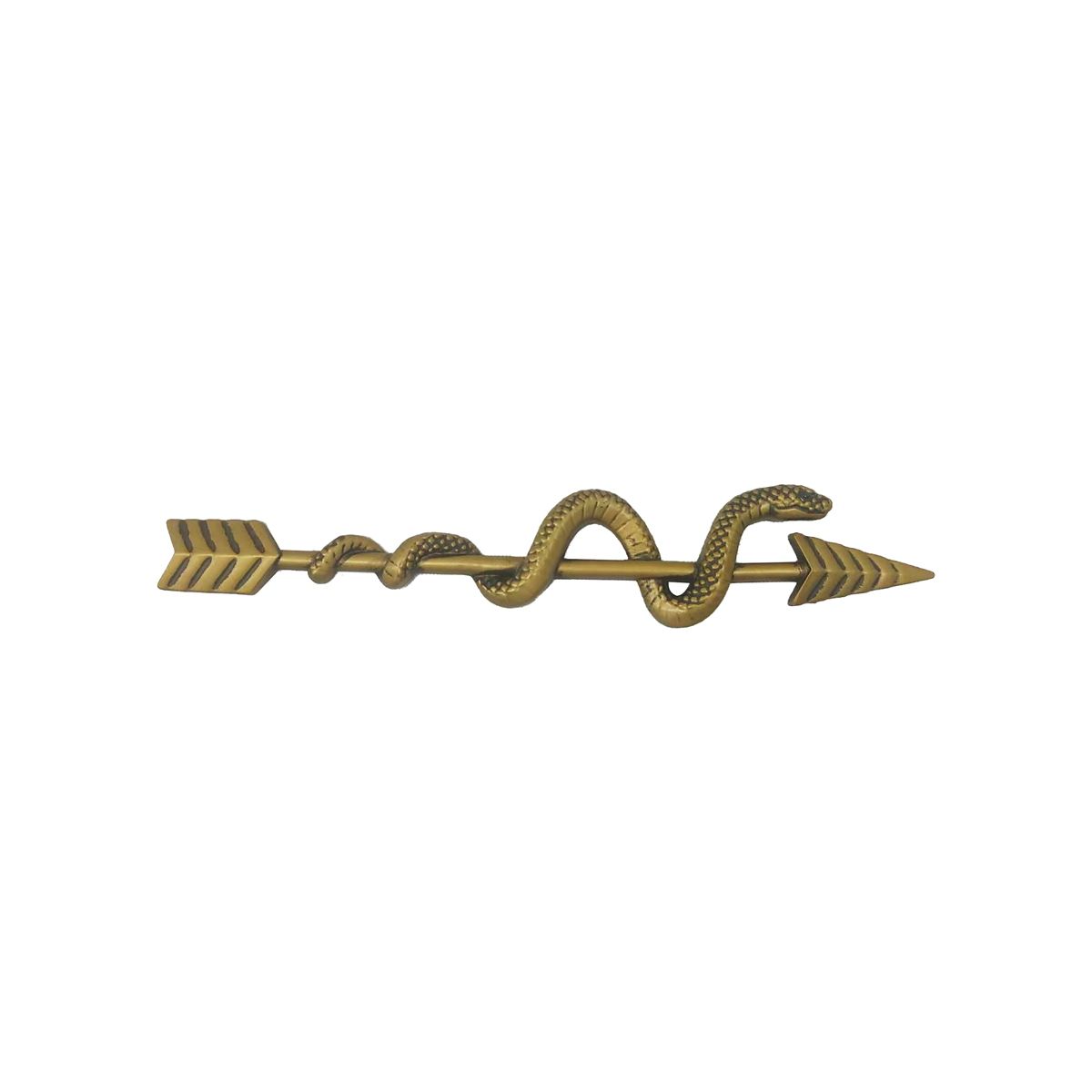 Medusa Golden Snake Arrow Sign GOLD