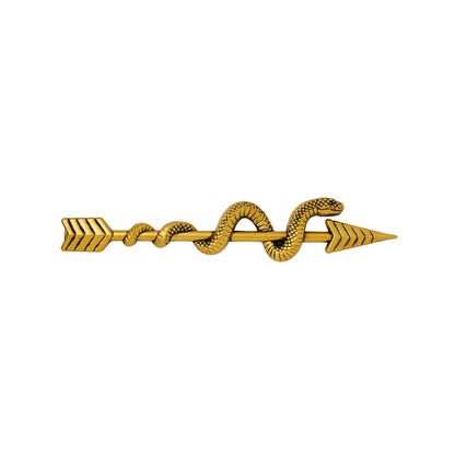 Medusa Golden Snake Arrow Sign GOLD