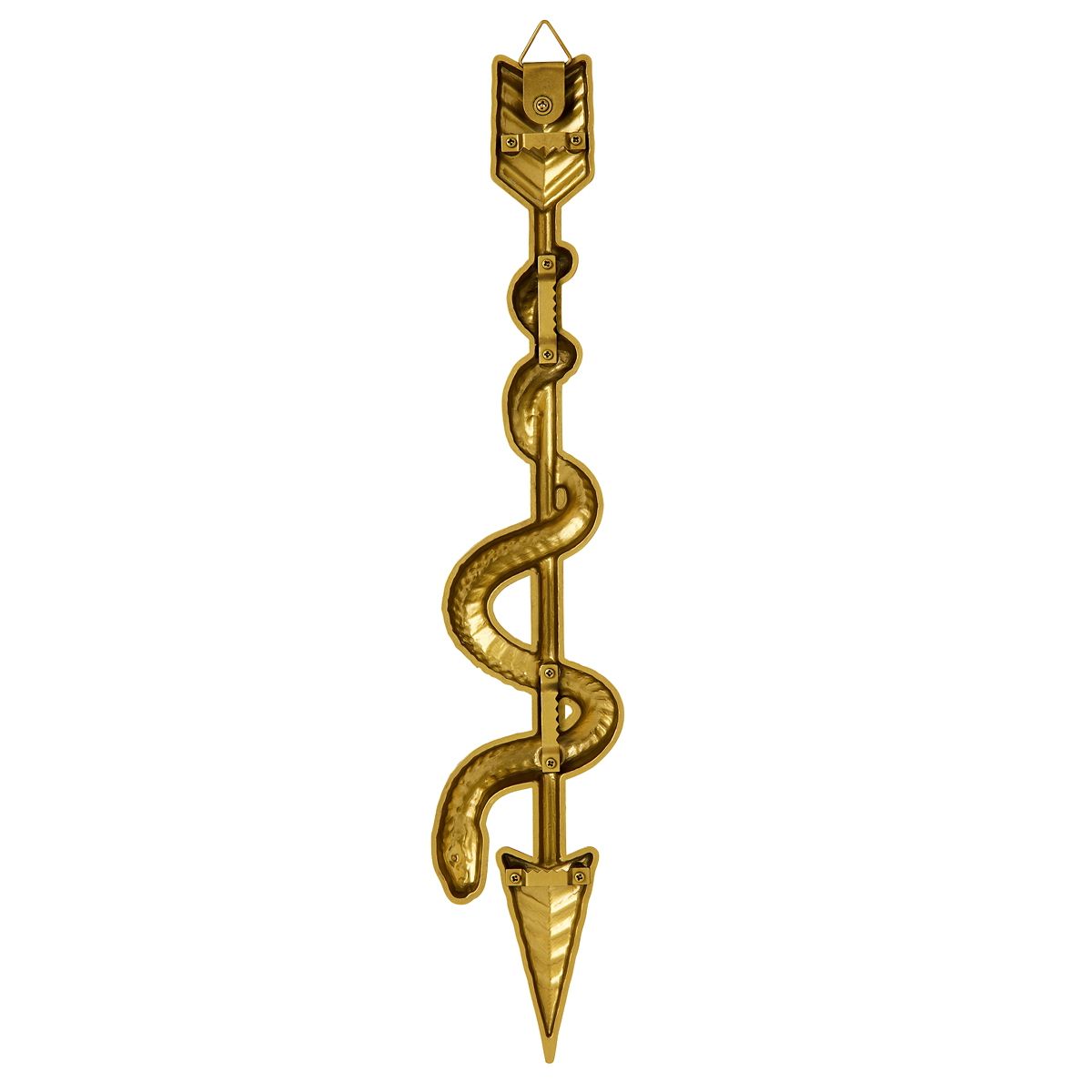 Medusa Golden Snake Arrow Sign GOLD