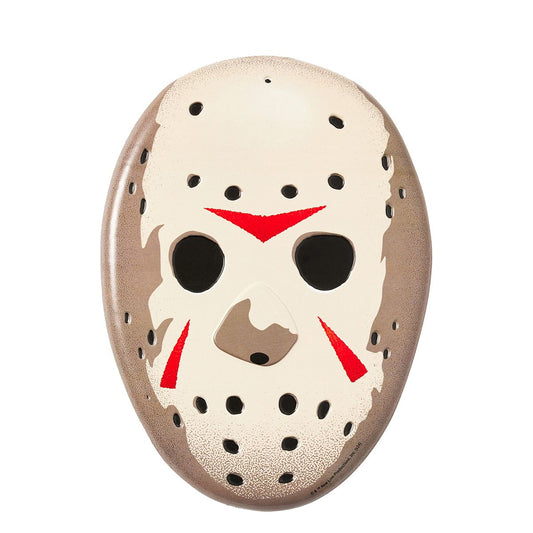 Jason Voorhees Metal Mask Sign - Friday the 13th WHITE - MULTI