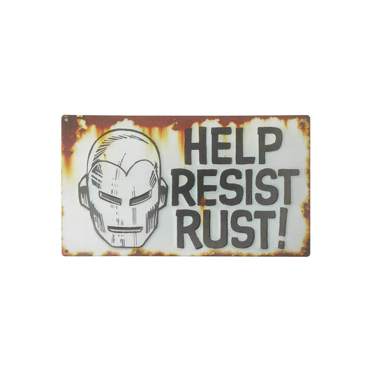 Iron Man Help Resist Rust Sign - Marvel MULTI-COLOR