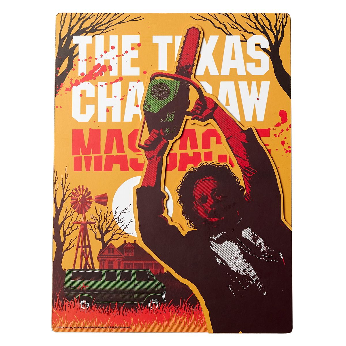 Yellow Leatherface Sign - The Texas Chainsaw Massacre MULTI-COLOR