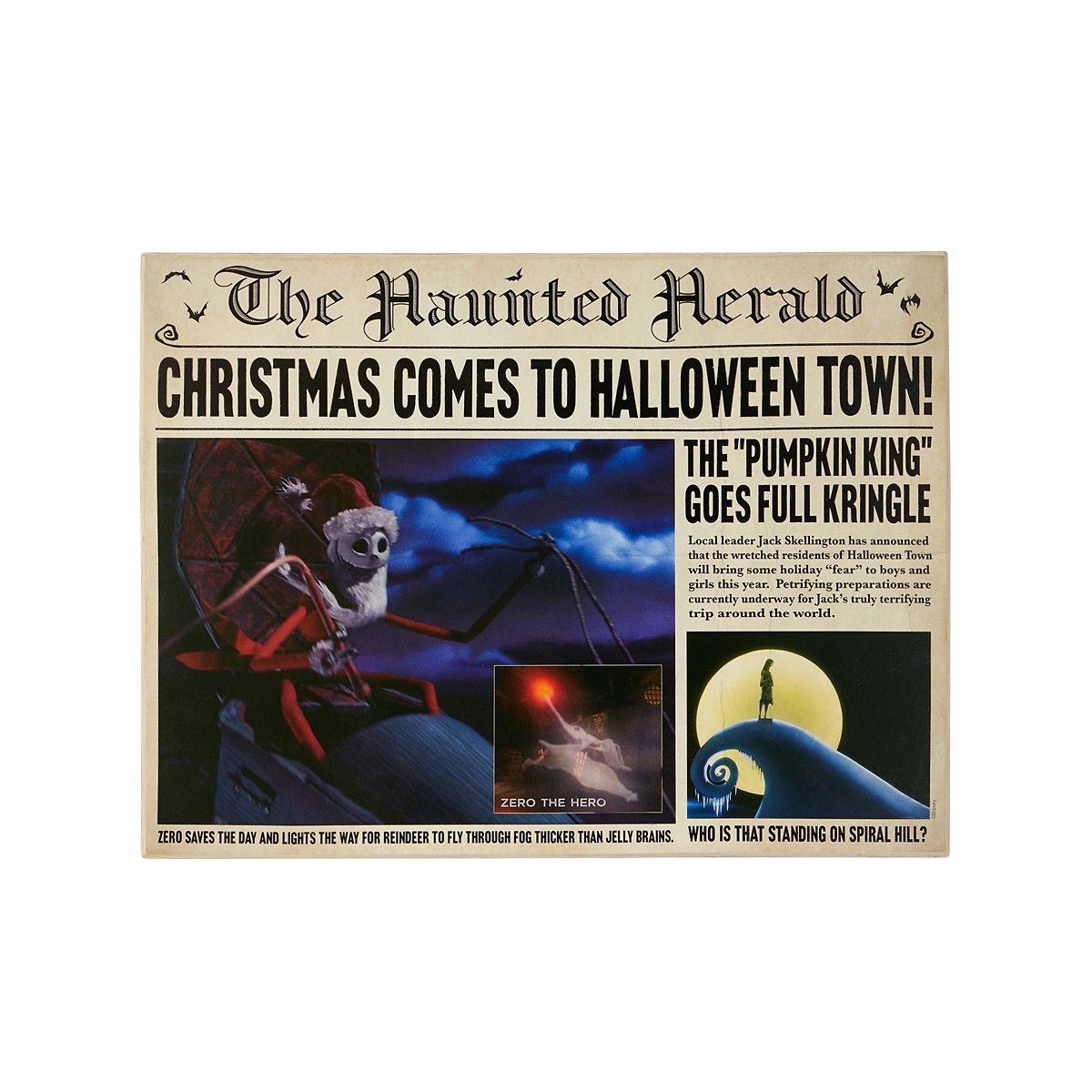 The Haunted Herald Sign - The Nightmare Before Christmas MULTI-COLOR