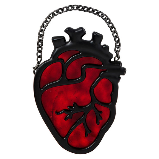 Anatomical Heart Suncatcher RED