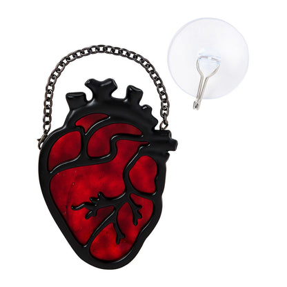 Anatomical Heart Suncatcher RED