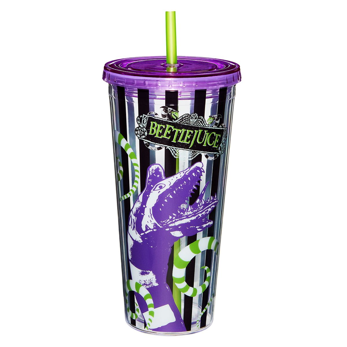 Beetlejuice Worm Tumbler 20 oz. - Beetlejuice MULTI-COLOR