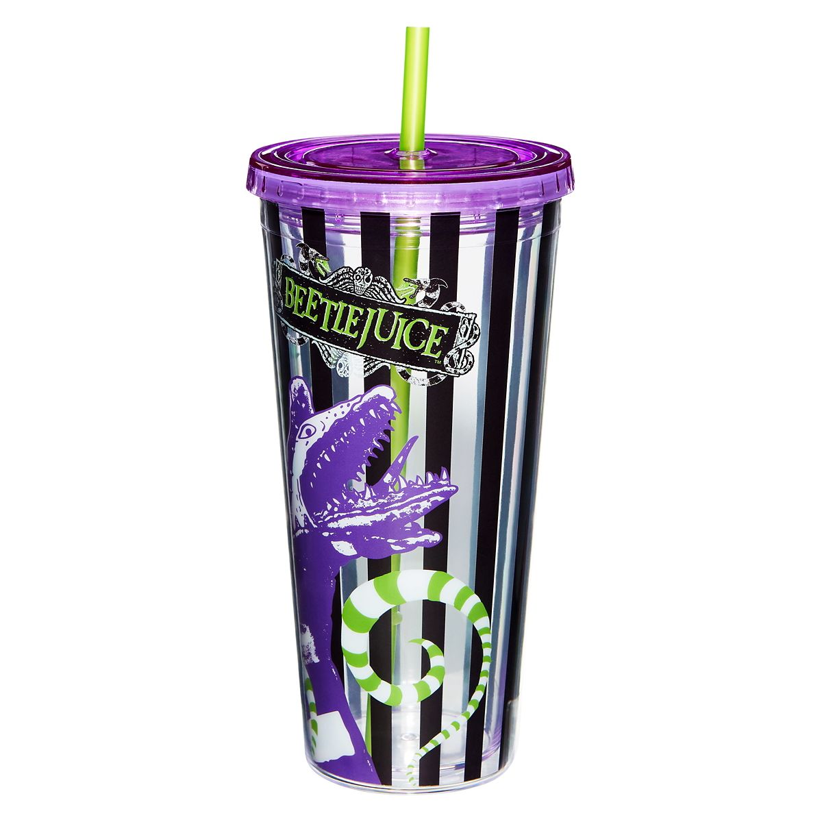Beetlejuice Worm Tumbler 20 oz. - Beetlejuice MULTI-COLOR