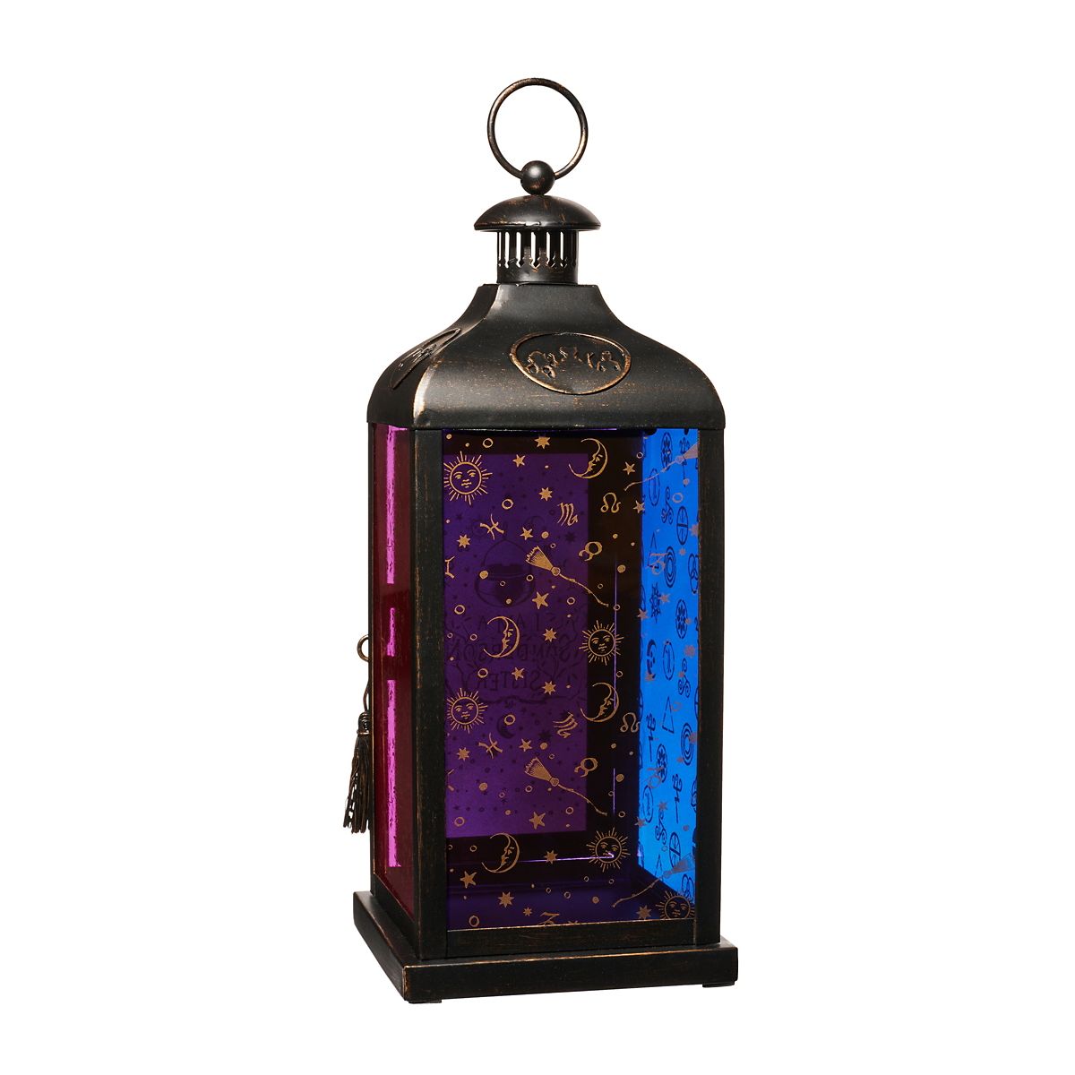 Hocus Pocus Multi-Colored Glass Lantern MULTI-COLOR