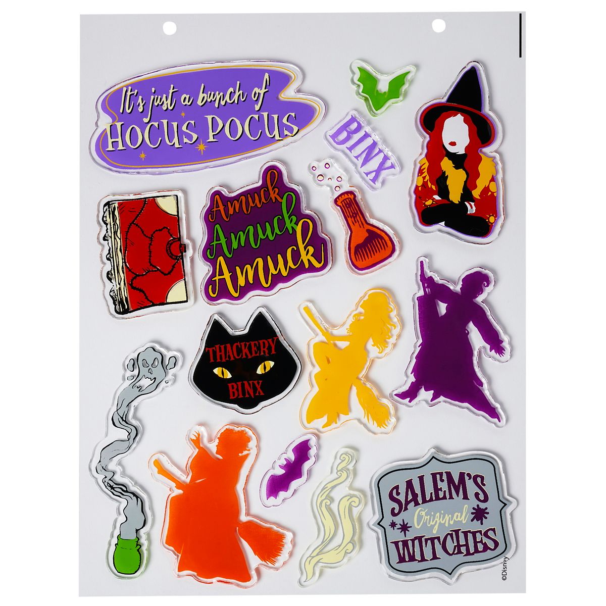 Hocus Pocus Gel Window Clings - Disney MULTI-COLOR