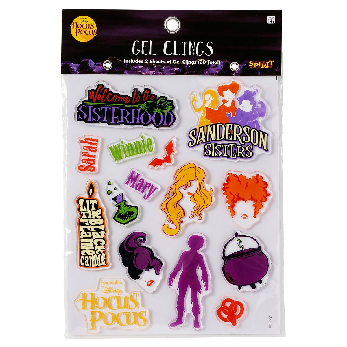 Hocus Pocus Gel Window Clings - Disney MULTI-COLOR