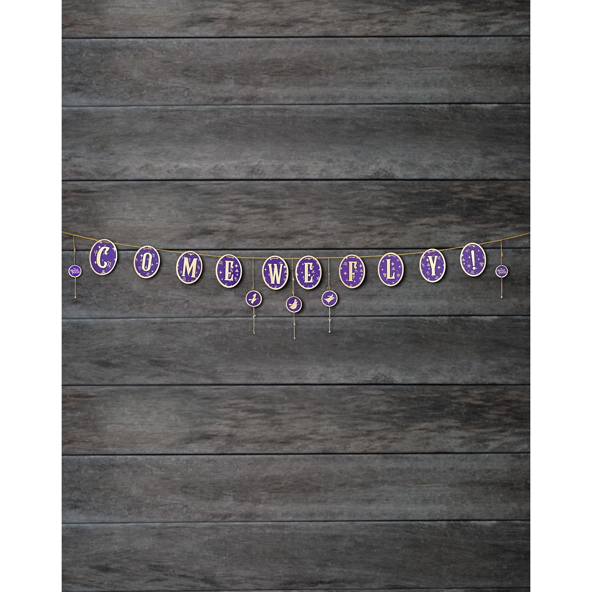 Come We Fly Banner - Hocus Pocus MULTI-COLOR