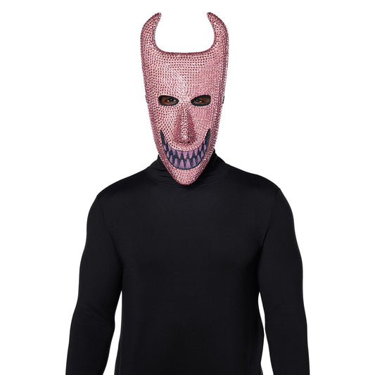 Bling Lock Pink Rhinestone Half Mask -  The Nightmare Before Christmas ORANGE
