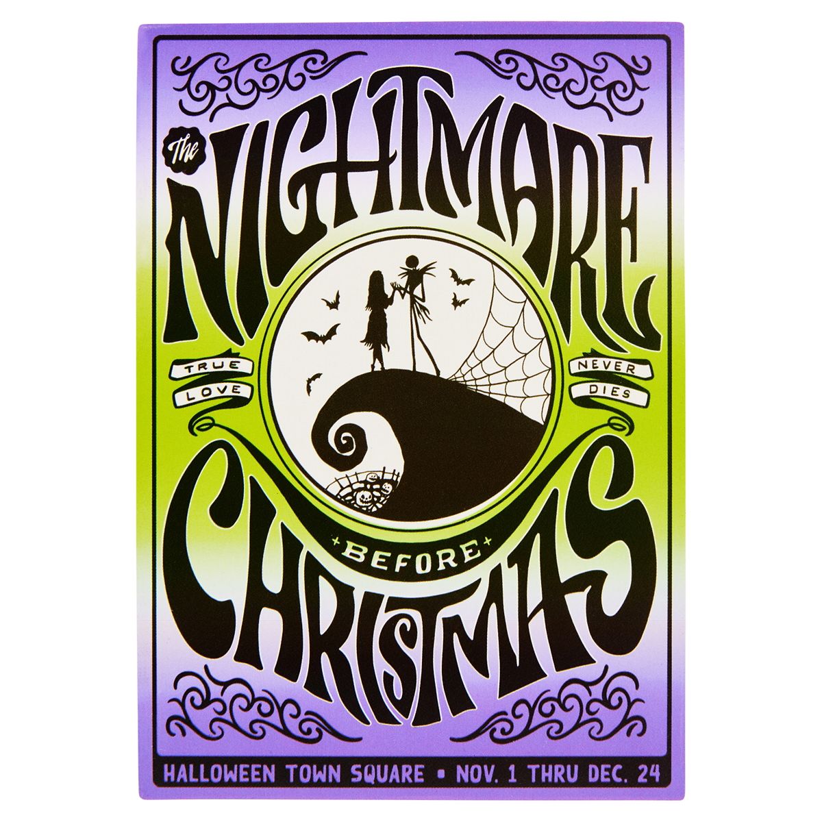 The Nightmare Before Christmas Retro Poster Magnet MULTI-COLOR