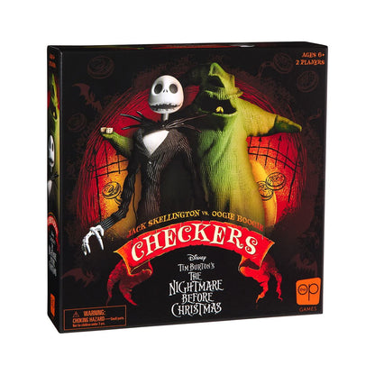 Jack Skellington vs. Oogie Boogie Checkers Set - The Nightmare Before Christmas MULTI-COLOR